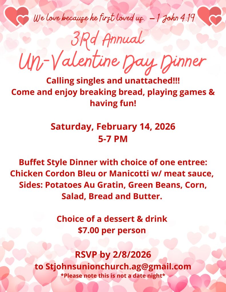 3rd Annual UnValentine's Day Dinner