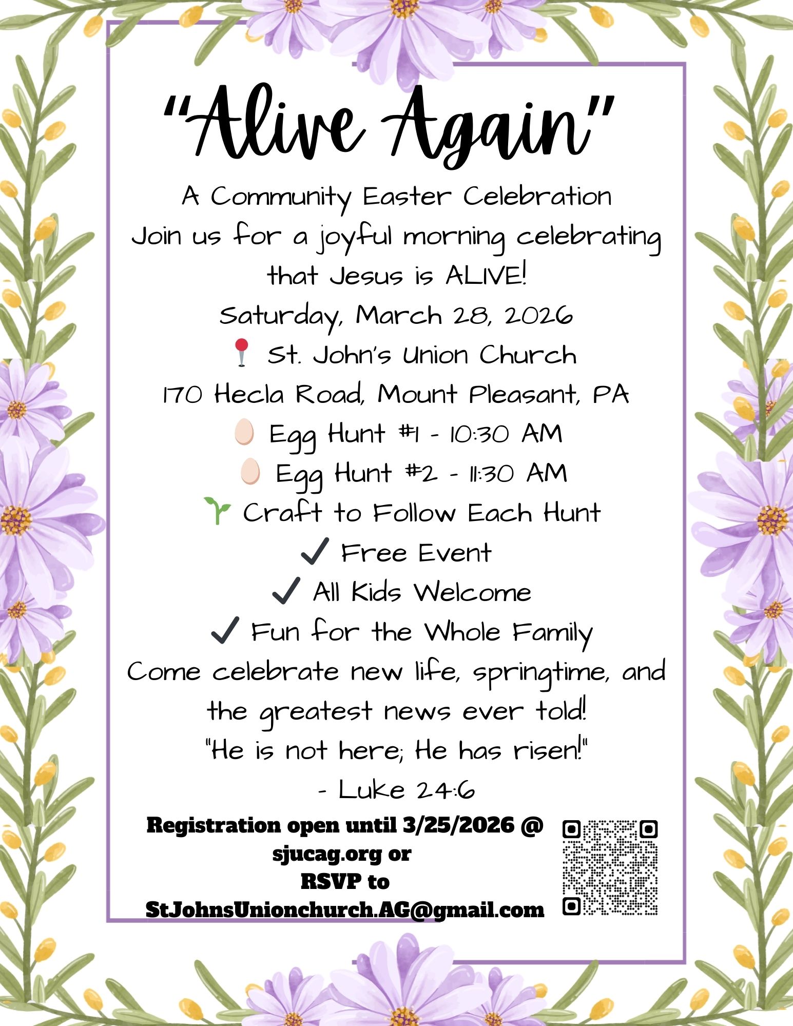 "Alive Again" Community Easter Celebration